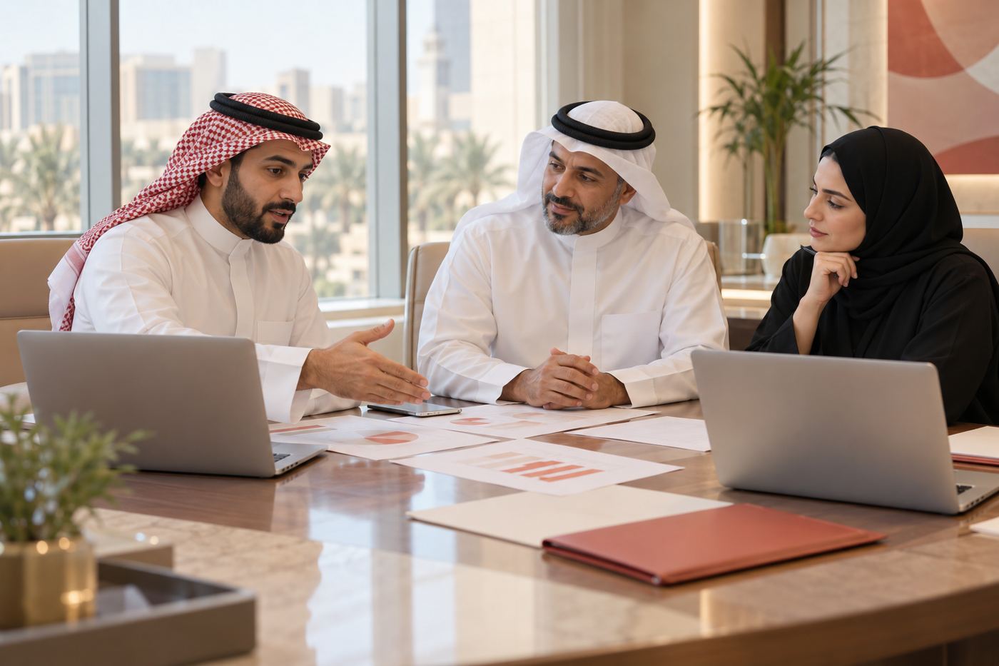 اجتماع استشاري في مجلس المستشفى